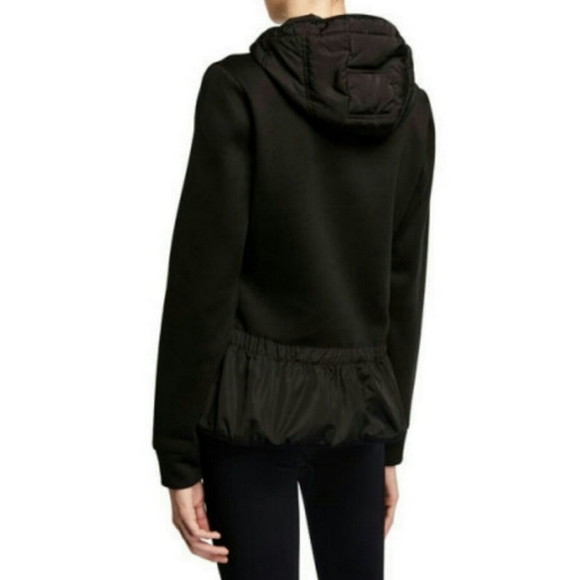 BCBGMaxAzria Jacket Puffer Hooded Zip Front Lightweight Fitted Black M NWT - Picture 8 of 15